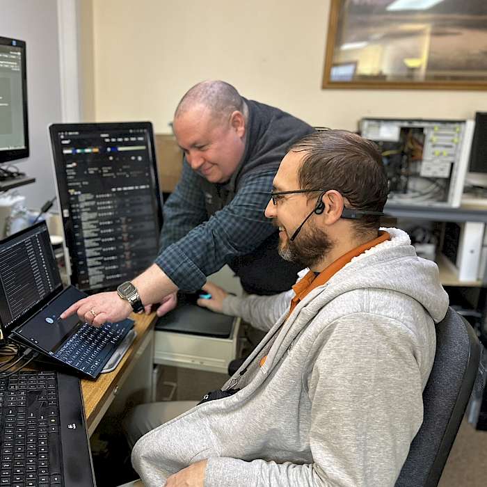 Central Connecticut IT Guys at work servicing computers for small business